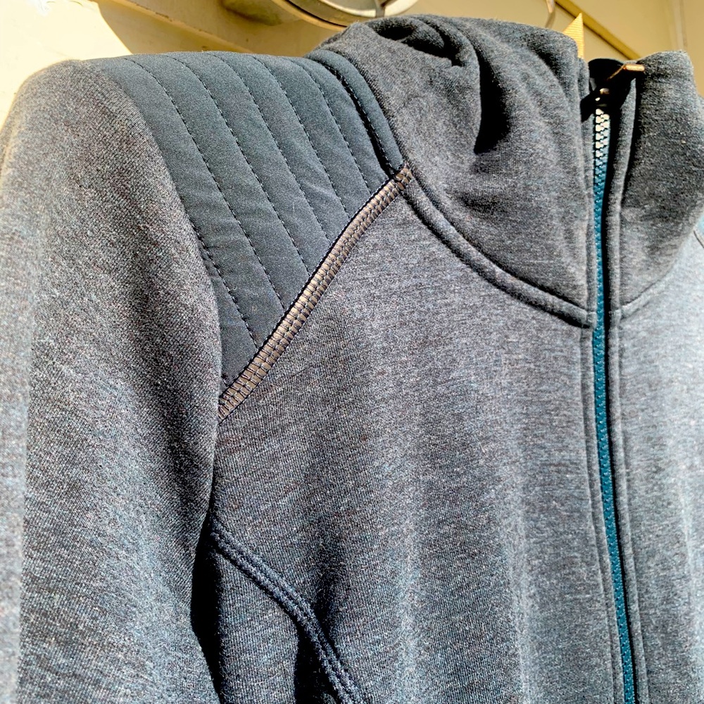 Athleta Teal Full-Zip Hoodie - Picture 6 of 6